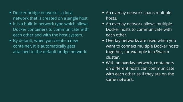 Docker Overlay Network Vs Bridge Network Differences | Docker Series