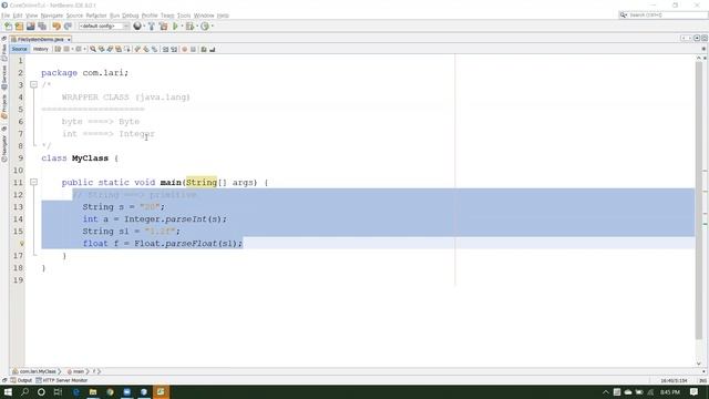 Core Java Online Training ( Wrapper Classes, Nested Class )