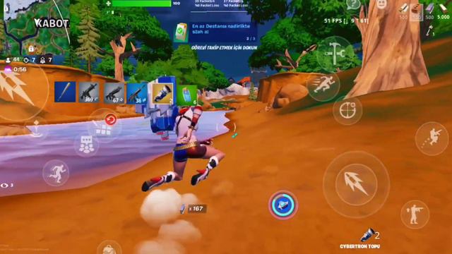 Fortnite Huawei matepad 11 gameplay 60fps