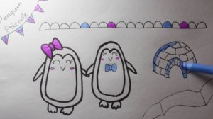 Раскраска для детей - пингвины