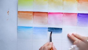 Выкраска Акварели | БЕЛЫЕ НОЧИ 24 цвета | Невская Палитра ##watercolor