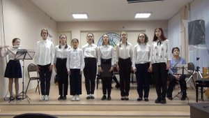 Вокальный ансамбль народного отделения "Унисон". Ария из «Нотной тетради Анны Магдалины Бах» "Зима"