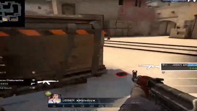 CS GO Топ моменты летит шальная пуля в лоб эйс