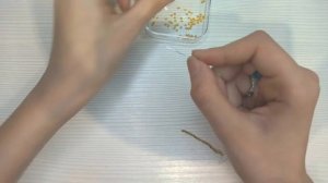 Как сделать кольцо из бисера и проволоки в один ряд | Необычное плетение