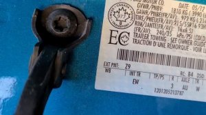 Ford Focus - EXTERIOR PAINT COLOR CODE LOCATION (2011 - 2018)