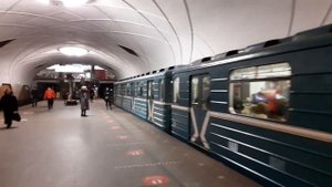 Москва 3484 станция метро Аэропорт зима день