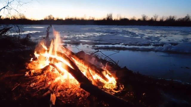 Мгновенный сон. Успокаивающий костёр, шелест льда. Релакс, МЕДИТАЦИЯ! смотреть онлайн