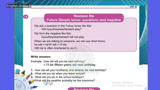 GRADE 8 ENGLISH 17 05 2020 смотреть онлайн