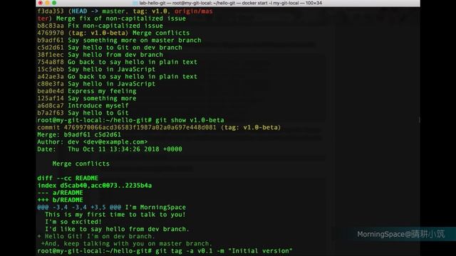 Hello Git 14: Manage Tags смотреть онлайн