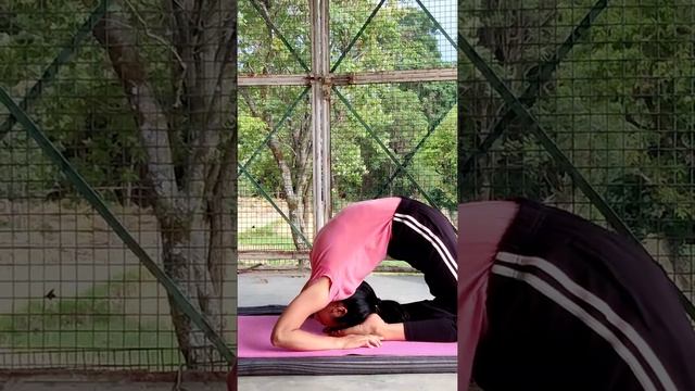 Back bending Advance Asana ???️? #yogashorts #shorts #youtubeshorts #advanceasana