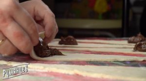 Круассаны с шоколадным плавленым сыром- рецепт от компании "Румянцев"