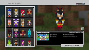 Minecraft x Sonic The Hedgehog Dlc | All 24 Sonic Skins