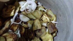 Шашлык из баклажанов на зиму, баклажаны как шашлык.