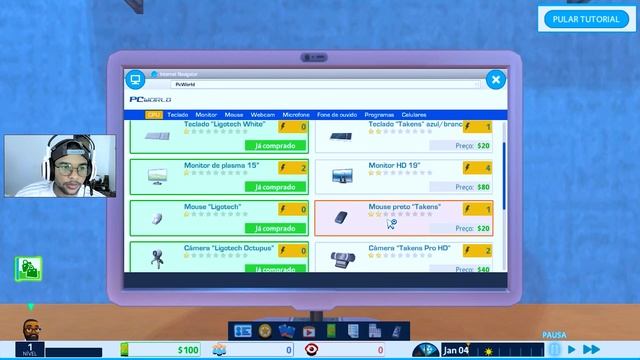 Como é a Vida de um Youtuber ??? - Youtubers Life (Gameplay PT-BR) #1 смотреть онлайн