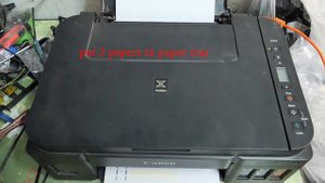 Canon printer G2010 how to enter service mode and clear ink waste counter error 5B00