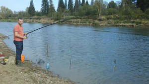 Река Яя.Рыбалка с братонами.