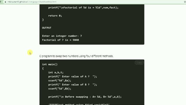 C Language Cheatsheet ?  ?||  Coding Interview Questions|| Link in Description || ?For Beginners ||