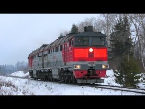 2ТЭ116К-1355 с приветливой бригадой следует резервом
