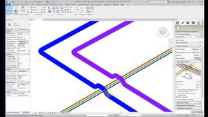 Обход пересечений трубопроводов - liNear для Autodesk Revit