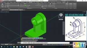 AUTOCAD 3D EXERCISE 1