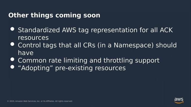 Webinar: AWS controllers for Kubernetes - AWS services, now kubified! смотреть онлайн