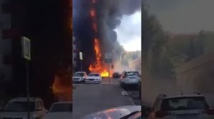 Пожар в центре Ростова