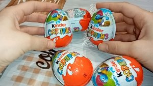 Обзоры. Распаковка. Киндер сюрприз (Kinder Surprise). Смурфики (smurfs)