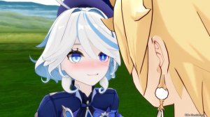 Furina Being Cute with Aether | Genshin Impact Animation