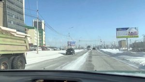 Разворот на круговом перекрёстке въезд с левой  полосы