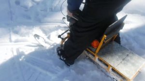 Самый Маленький Снегоход (СМС,мини-Рыбак). Тестовая горка 17-20*.