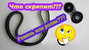 При пуске двигателя появился скрип? Думаете это ролик?