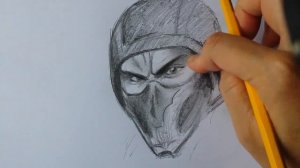 How to draw Scorpion - Mortal Kombat 11