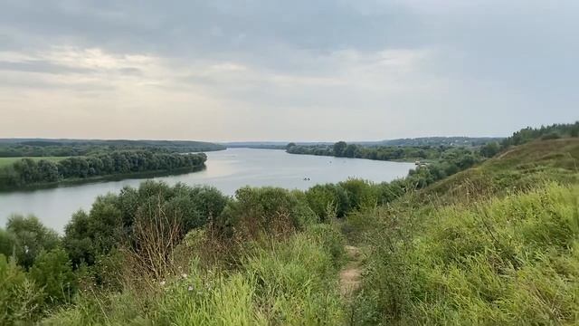 г.Коломна, Московская область, вид на реку Ока, 21 августа 2021 г. смотреть онлайн