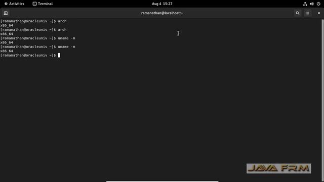 How to find CPU Architecture on Oracle Linux 9