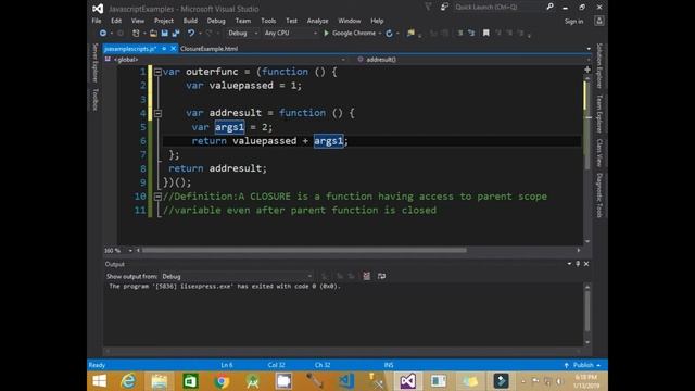 javascript closure