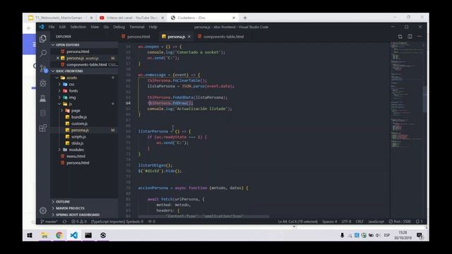 12. Cliente websocket y rest (app en tiempo real) смотреть онлайн