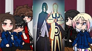 wednesday and friends react to uchiha sasuke || gacha club || gacha react || sasuke part 1 || enjoy