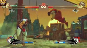 Ultra Street Fighter IV Ryu vs Guy PS4 PRO