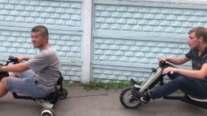 Гироскутер и ГАИ, веселые самоделки из колес от гириков