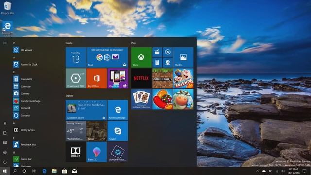 Новое меню Пуск в Windows 10 – MSReview Дайджест #23 смотреть онлайн