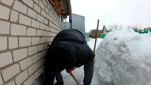 Ну Что Попробуем 5 Дочистил снег вокруг дома Приготовил вкусняху