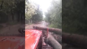 село Нахвальское. на новейшем тракторе России