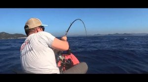 ? MASSIVE BLUEFIN TUNA-NEW SHIMANO TYRNOS B TROLLING LITE - KAYAK FISHING - GIANLUCA ARAMINI - 4 K