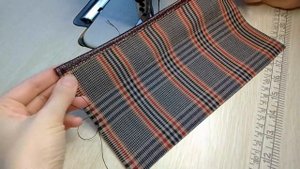 Как сделать накладной карман с кожаной обтачкой на подкладе сумки. Шоппер.