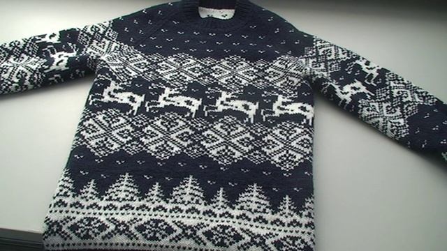 Вязание жаккард мужской свитер смотреть онлайн