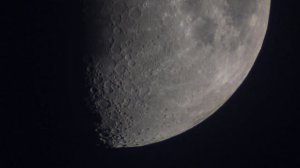 Луна вечерняя в телескоп Synta BK 909EQ2 (28.05.23)