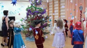Детский новогодний утренник в детском саду р.п. Александро-Невский, старшая группа, 2017 год