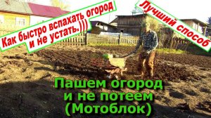 Пашем огород и не потеем... или Как пахать мотоблоком 31 05 23