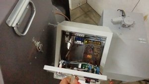 Новый калорифер на отработке в работе.