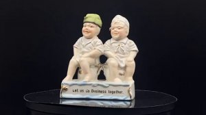 Фарфоровая статуэтка "Давайте делать бизнес вместе" Германия